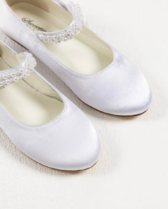 Sweeties By Sweetie Pie Girls White Shoes:- SW6136 Flats