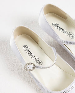 Sweeties By Sweetie Pie Girls White Shoes:- SW6138 Heels