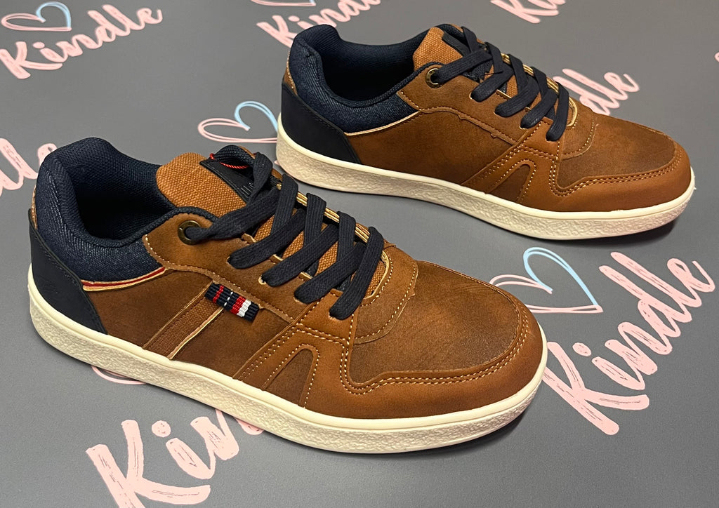 SALE Tommy Bowe St Johns Boys Shoes:- Camel
