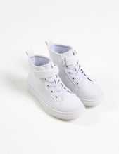 Load image into Gallery viewer, Sweeties By Sweetie Pie Girls White Sneaker Shoes:- Sadie Flats
