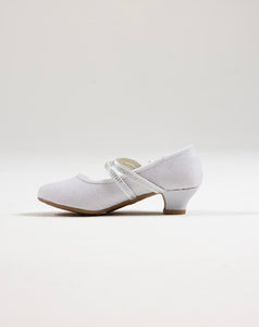 Sweeties By Sweetie Pie Girls White Shoes:- SW6137 Heels
