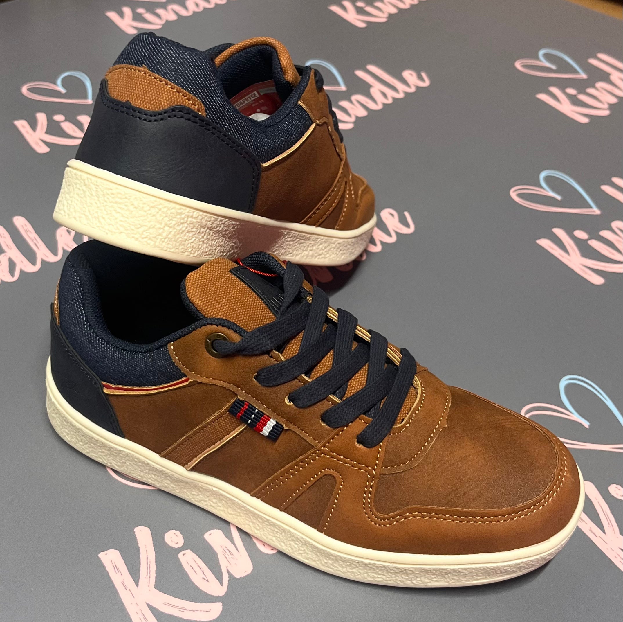 SALE Tommy Bowe St Johns Boys Shoes:- Camel
