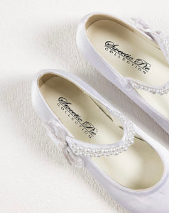 Sweeties By Sweetie Pie Girls White Shoes:- SW6136 Flats