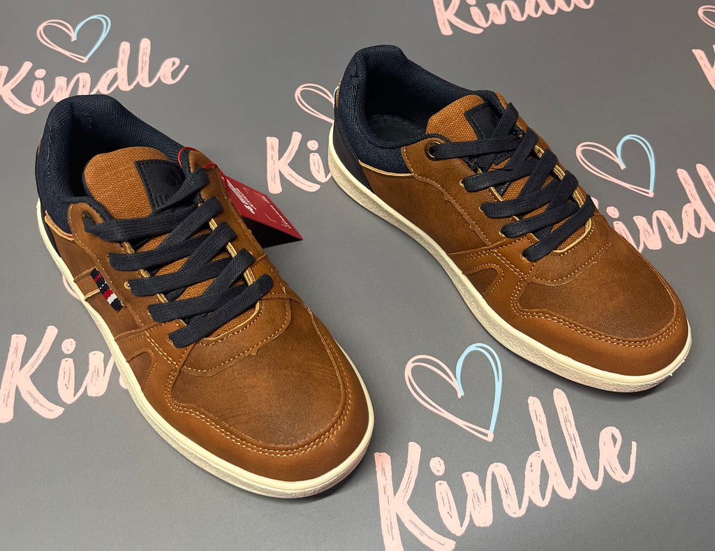 SALE Tommy Bowe St Johns Boys Shoes:- Camel