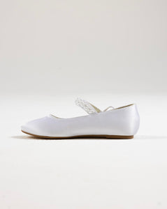 Sweeties By Sweetie Pie Girls White Shoes:- SW6136 Flats