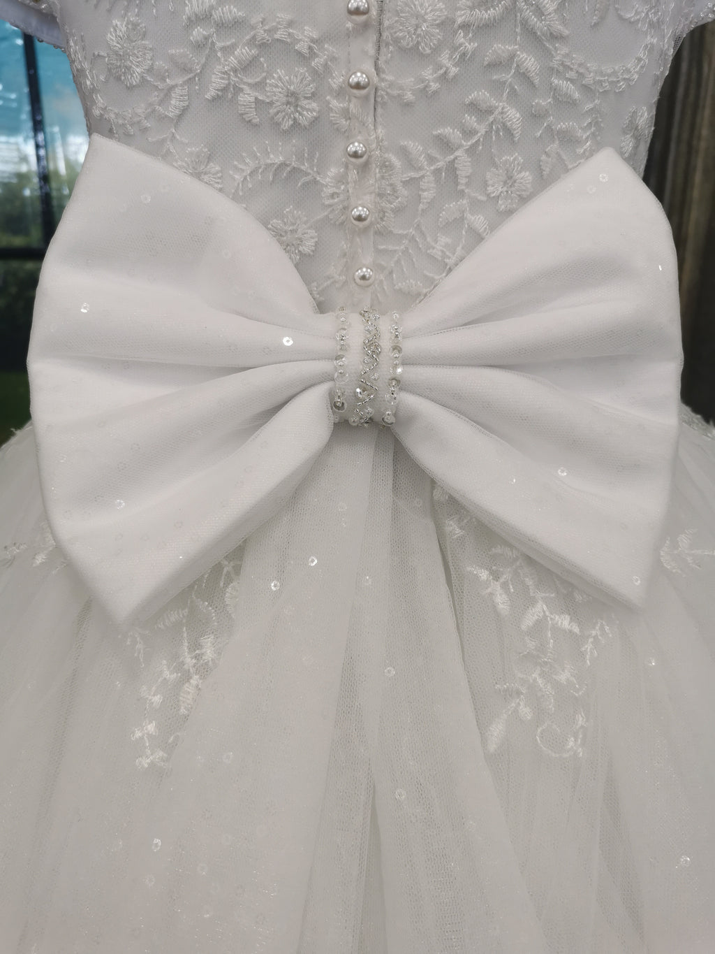 SALE COMMUNION DRESS KINDLE EXCLUSIVE Sweetie Pie Girls White Communion Dress:- 4092KD