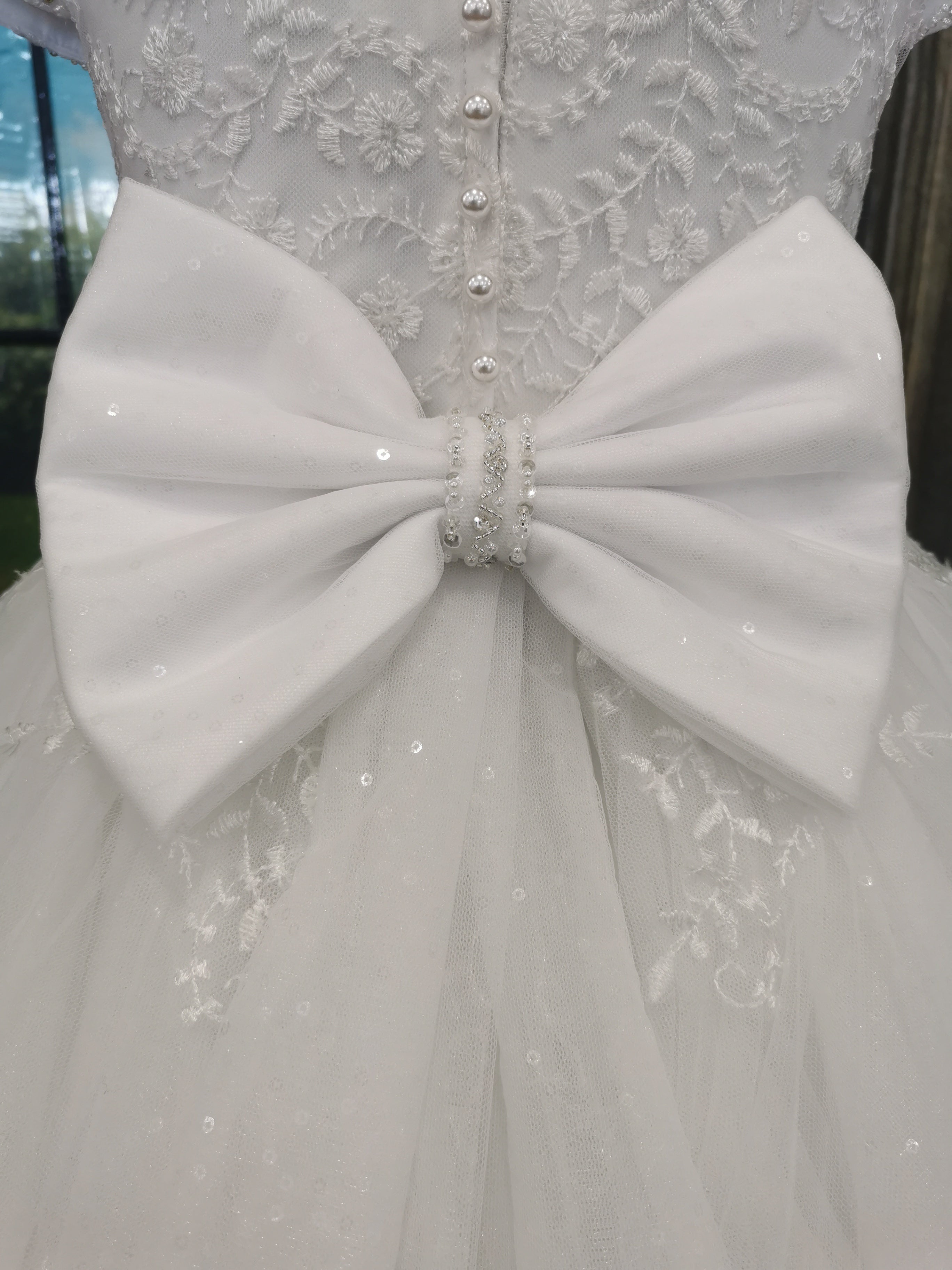 SALE COMMUNION DRESS KINDLE EXCLUSIVE Sweetie Pie Girls White Communion Dress:- 4092KD