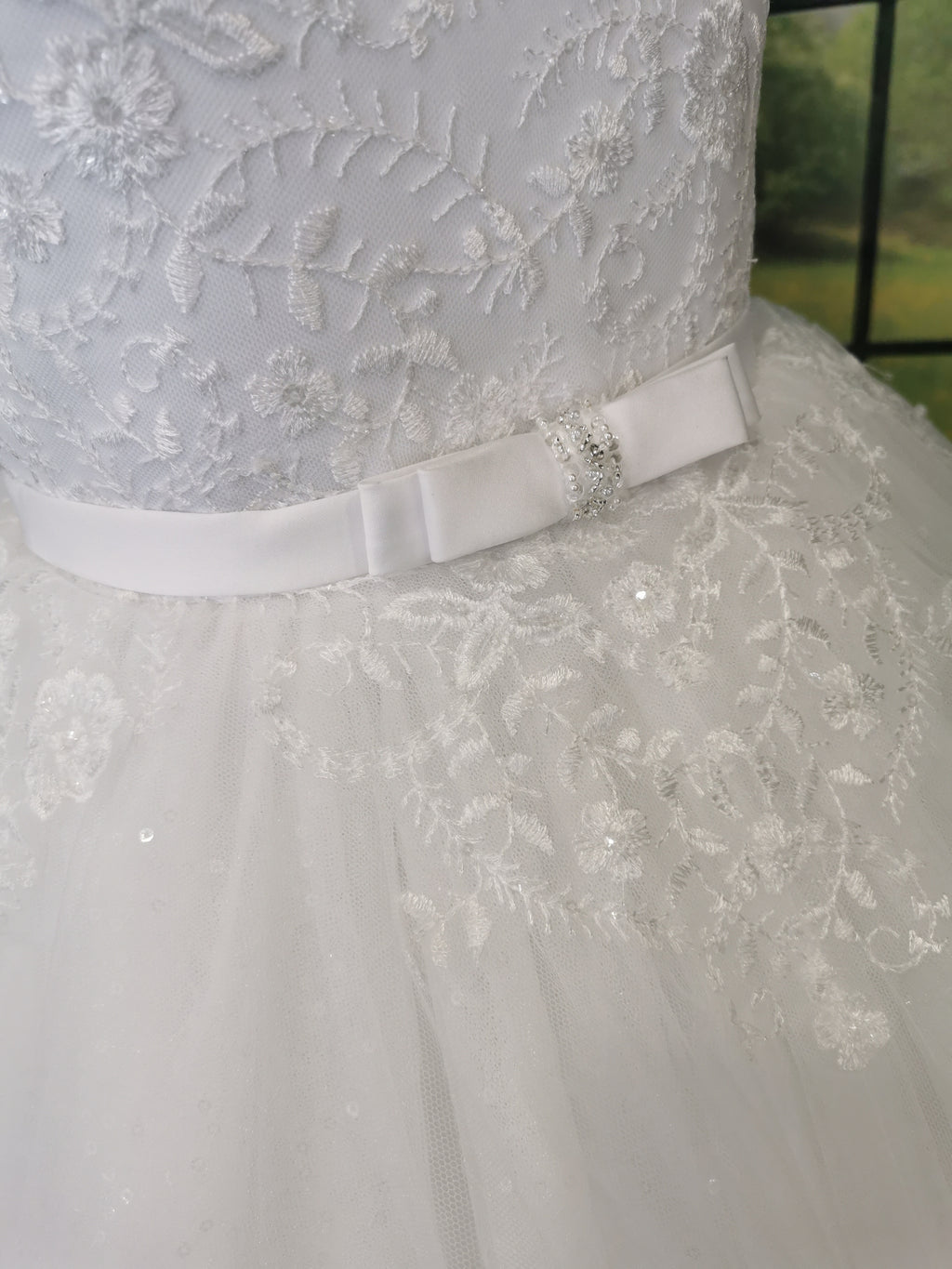 SALE COMMUNION DRESS KINDLE EXCLUSIVE Sweetie Pie Girls White Communion Dress:- 4092KD