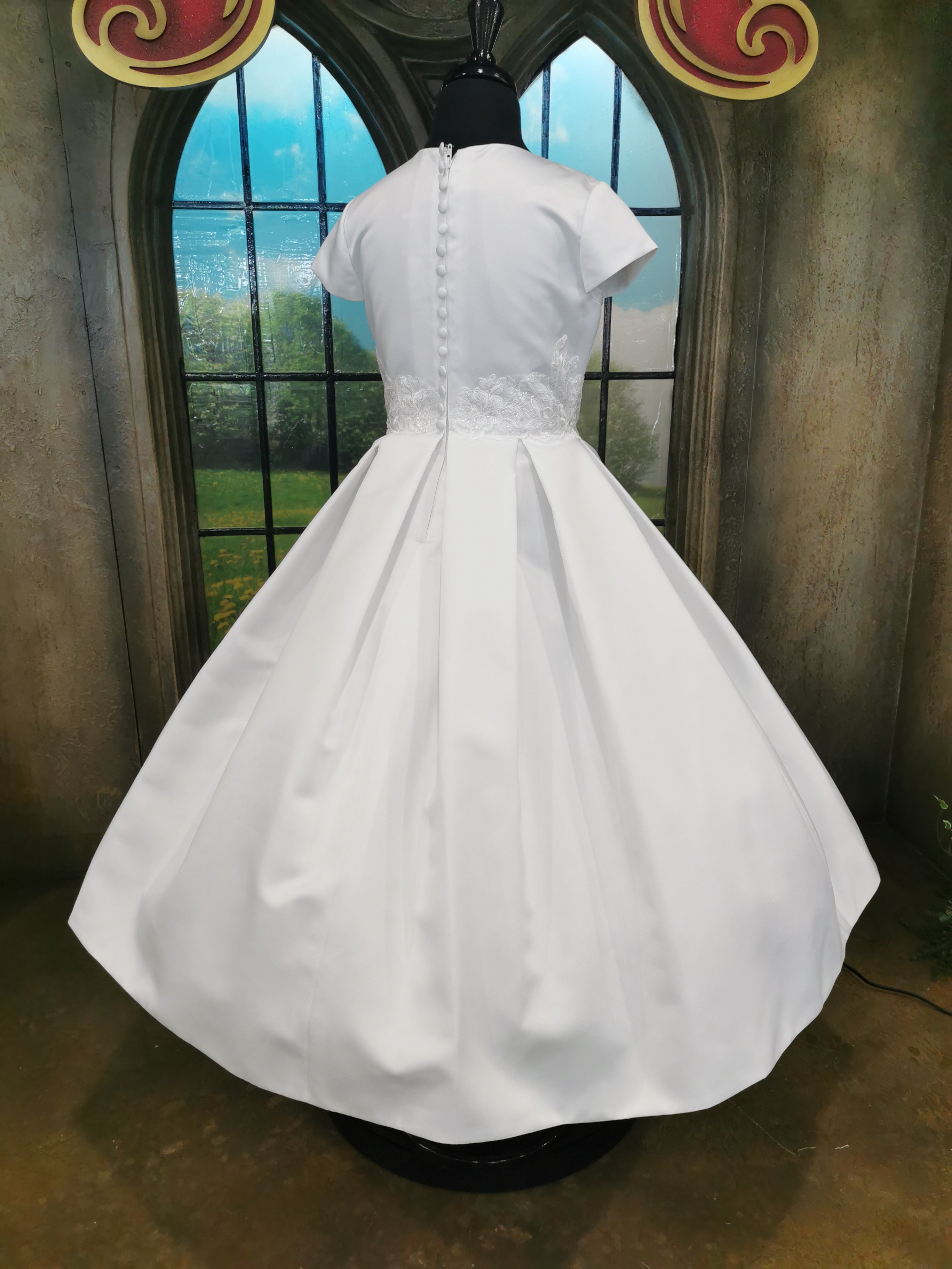 SALE COMMUNION DRESS KINDLE EXCLUSIVE Girls White Communion Dress:- PJ58
