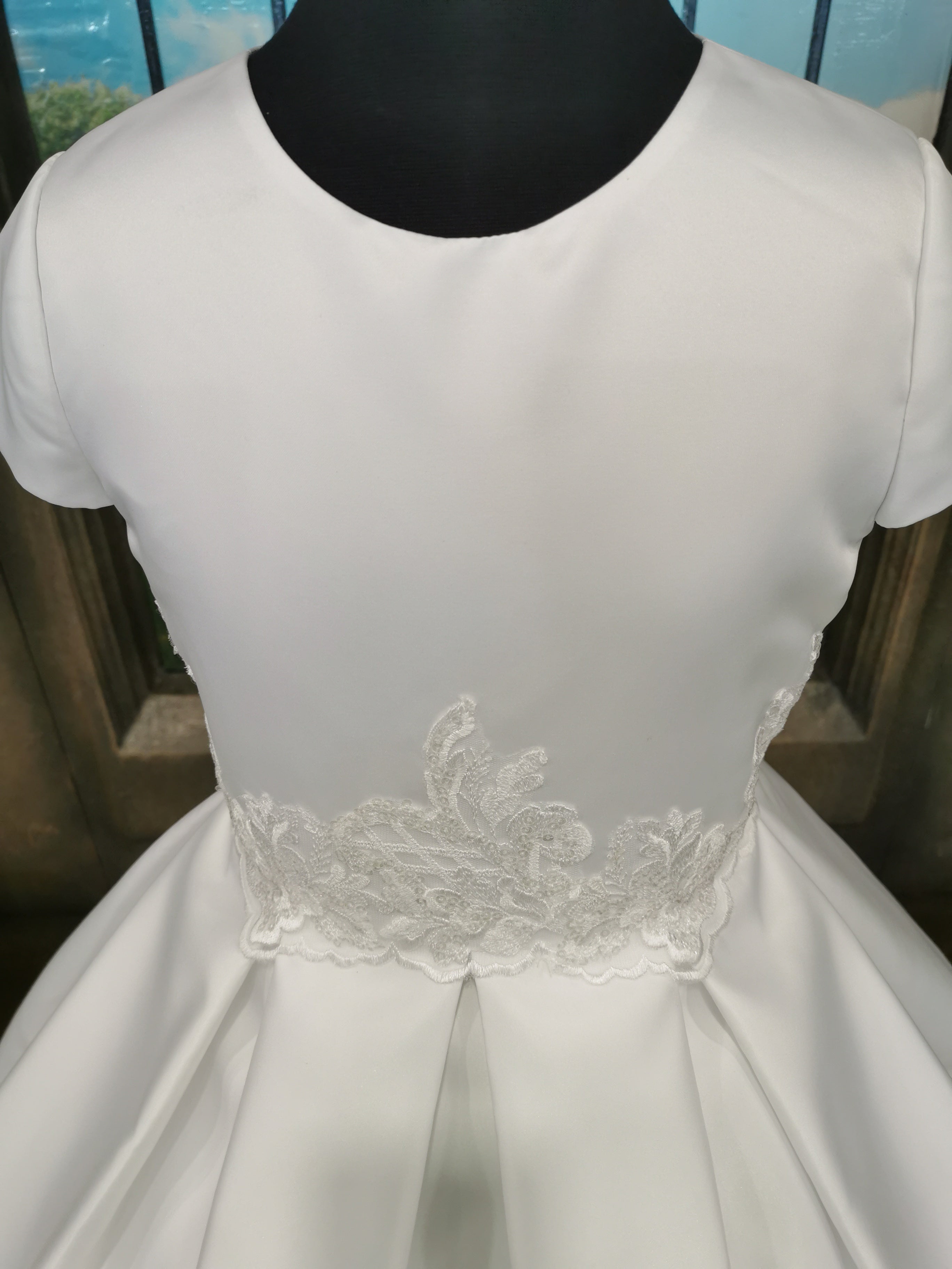 SALE COMMUNION DRESS KINDLE EXCLUSIVE Girls White Communion Dress:- PJ58