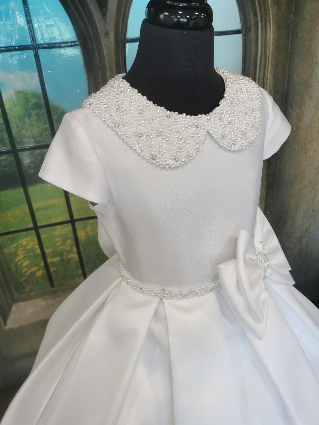 SALE HOLY COMMUNION DRESS KINDLE EXCLUSIVE Girls White Communion Dress:- PJ33