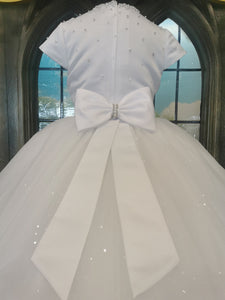 KINDLE EXCLUSIVE Girls White Communion Dress:- PJ47