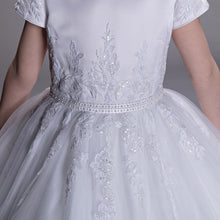 Load image into Gallery viewer, Paula&#39;s Communion Girls White Communion Dress:- PJ90
