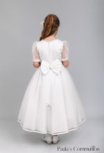 Load image into Gallery viewer, Paula&#39;s Communion Girls White Communion Dress:- PJ93
