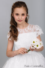 Load image into Gallery viewer, Paula&#39;s Communion Girls White Communion Dress:- PJ80
