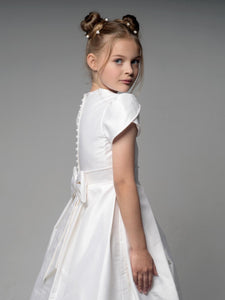 Paula's Communion Girls White Communion Dress:- PJ86