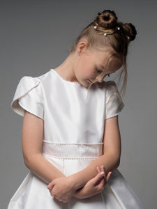 Paula's Communion Girls White Communion Dress:- PJ86
