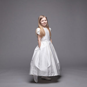 Paula's Communion Girls White Communion Dress:- PJ86
