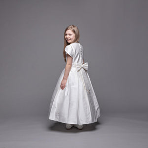 Paula's Communion Girls White Communion Dress:- PJ86
