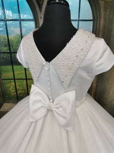 KINDLE EXCLUSIVE Girls White Communion Dress:- PJ30
