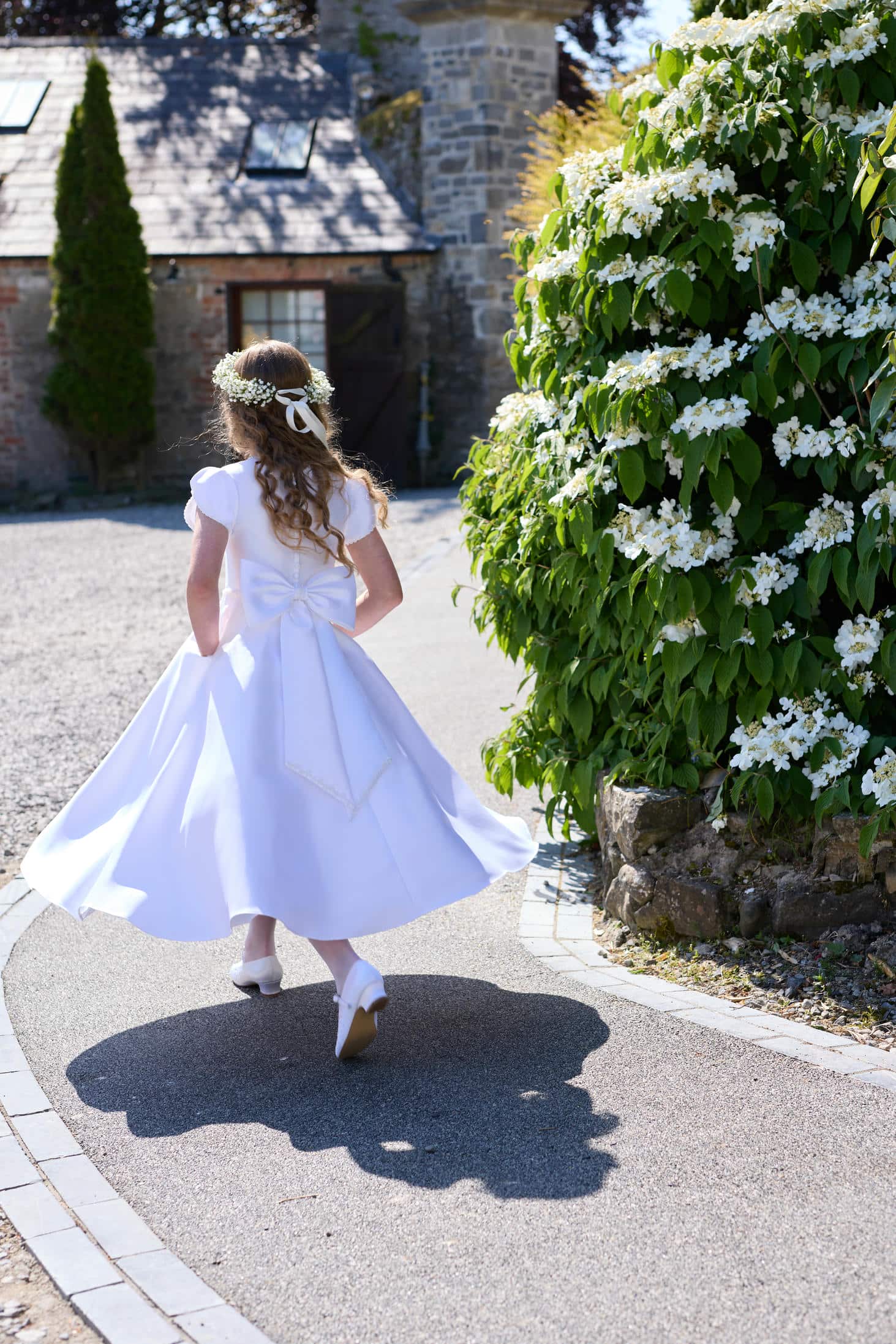 Isabella Girls White Communion Dress:- IS26320
