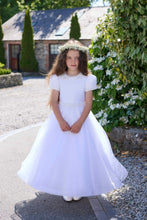 Load image into Gallery viewer, Isabella Girls White Communion Dress:- IS26372
