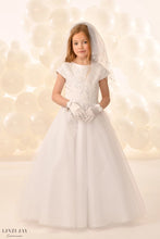 Load image into Gallery viewer, Linzi Jay Girls White Communion Dress:- Kennedy
