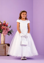 Load image into Gallery viewer, Peridot Girls White Communion Dress:- Tiana
