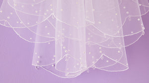 Peridot Girls White Holy Communion Veil:- Zara