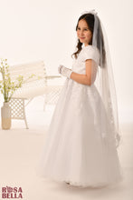 Load image into Gallery viewer, Rosa Bella By Sweetie Pie Girls White Communion Dress:- RB627
