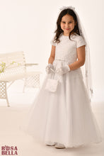 Load image into Gallery viewer, Rosa Bella By Sweetie Pie Girls White Communion Dress:- RB627
