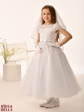 Load image into Gallery viewer, Rosa Bella By Sweetie Pie Girls White Communion Dress:- RB631
