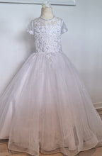 Load image into Gallery viewer, Rosa Bella By Sweetie Pie Girls White Communion Dress:- RB686
