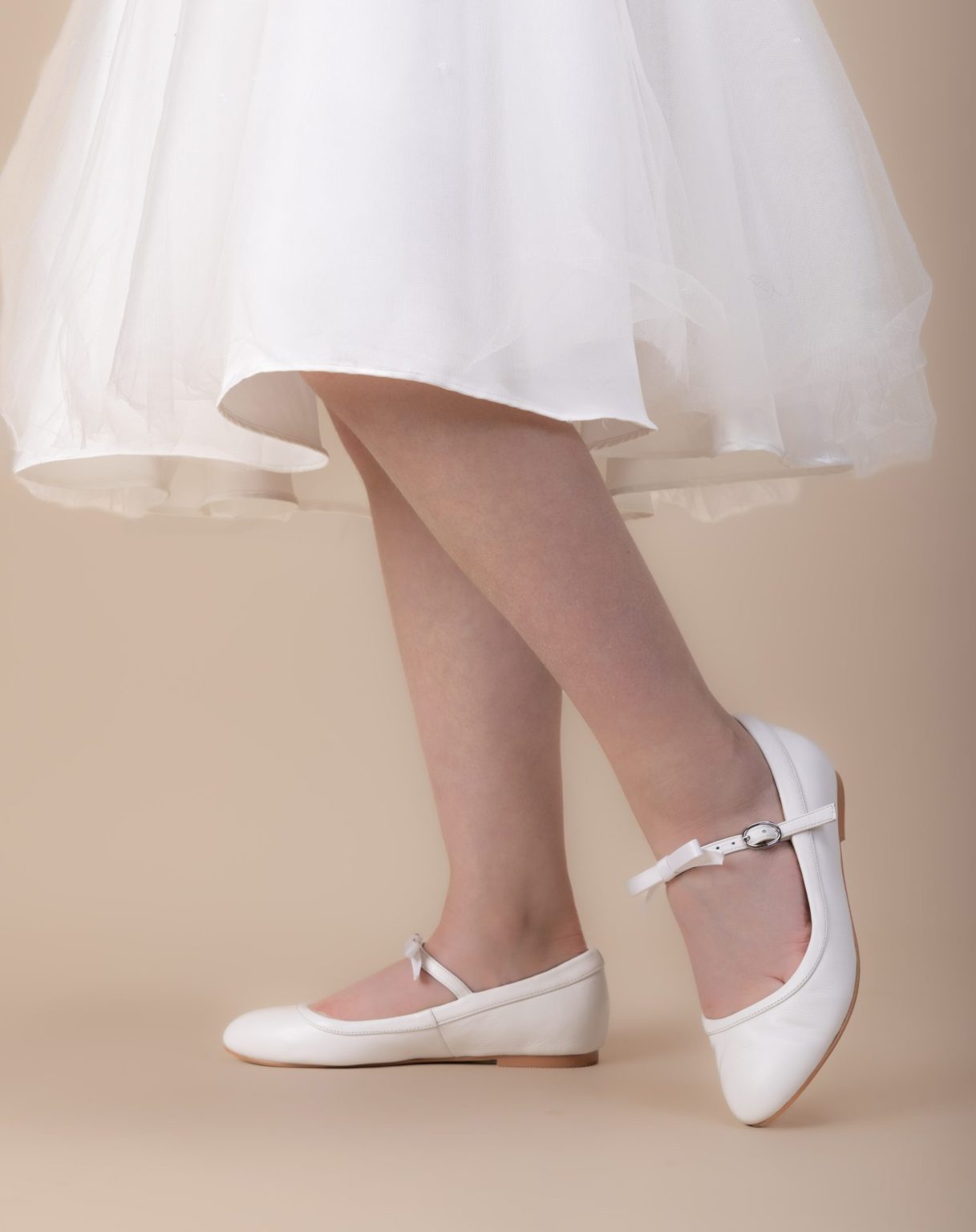 SALE SHOE Perfect Bridal White Communion Shoes:- Sophie Pump
