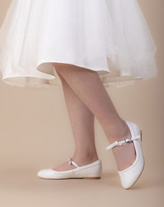 Perfect Bridal White Communion Shoes:- Sophie Pump