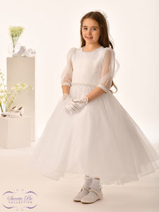 Sweetie Pie Girls White Communion Dress:- 5035