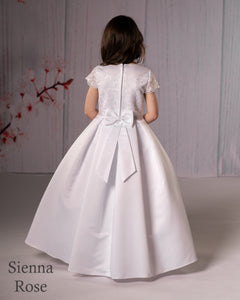 Sienna Rose By Sweetie Pie Girls White Communion Dress:- SR711