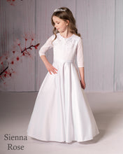 Load image into Gallery viewer, Sienna Rose By Sweetie Pie Girls White Communion Dress:- SR713
