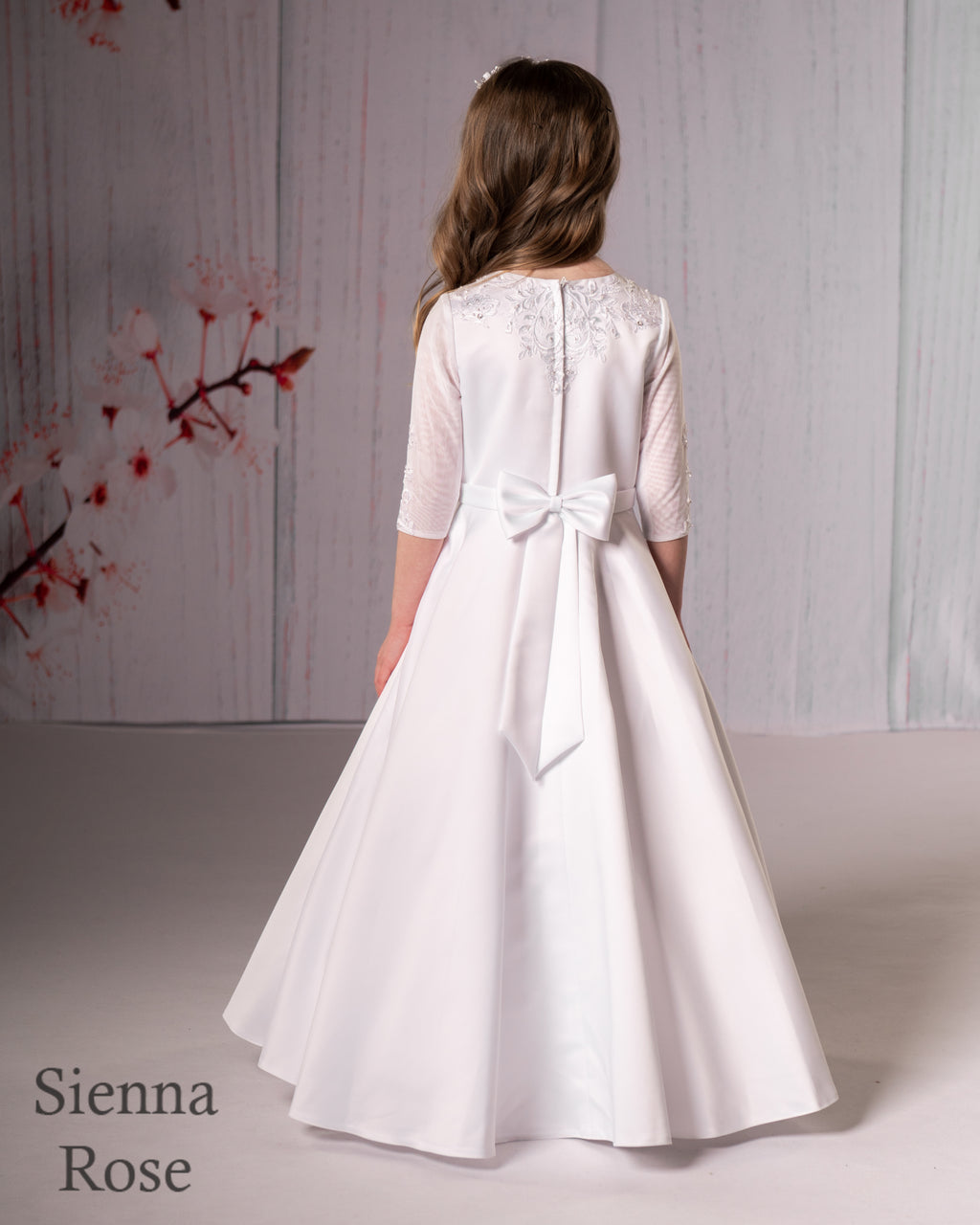 SALE COMMUNION DRESS Sienna Rose By Sweetie Pie Girls White Communion Dress:- SR713 AGE 8