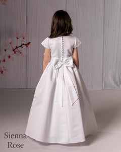 Sienna Rose By Sweetie Pie Girls White Communion Dress:- SR715