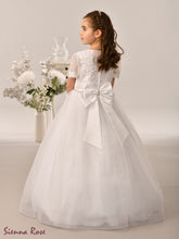 Load image into Gallery viewer, Sienna Rose By Sweetie Pie Girls White Communion Dress:- SR730
