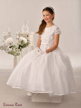 Load image into Gallery viewer, Sienna Rose By Sweetie Pie Girls White Communion Dress:- SR737

