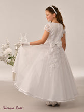 Load image into Gallery viewer, Sienna Rose By Sweetie Pie Girls White Communion Dress:- SR737
