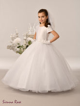 Load image into Gallery viewer, Sienna Rose By Sweetie Pie Girls White Communion Dress:- SR738
