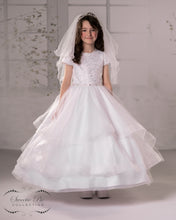 Load image into Gallery viewer, Sweetie Pie Girls White Communion Dress:- 4095
