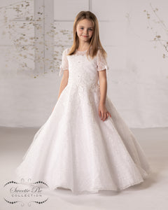 Sweetie Pie Girls White Communion Dress:- 4096