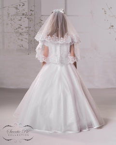 Sweetie Pie Girls White Communion Dress:- 5001