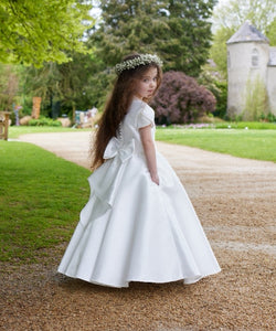 Isabella Girls White Communion Dress:- IS24628