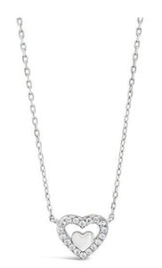 Absolute Jewellery Diamante Heart Necklace HCP233