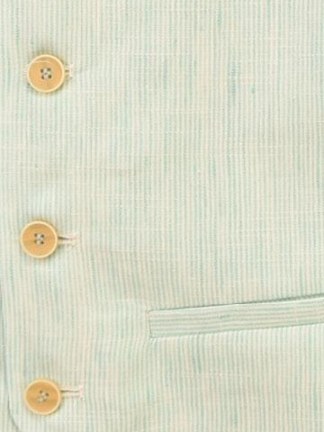 SALE One Varones Boys Pale Mint Green Stripe Waistcoat:-10-10025 83